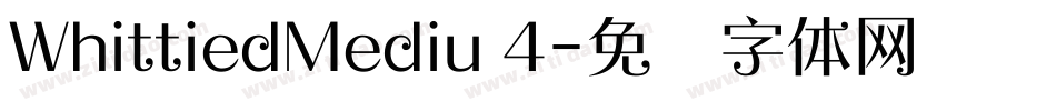 WhittiedMediu 4字体转换